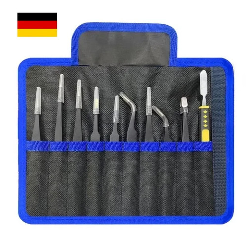 Pinzetten set edelstahl - pinzetten, 10tlg