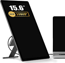 EVICIV 1080P Portable Monitor, 15,6 Zoll IPS screen HDR 2K Full HD 2*Typ C HDMI