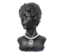 Profi Dekorative Schmuckbüste aus Polyresin schwarz