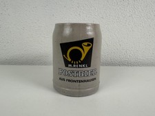 M RENKL Postbier Postbrauerei Brauerei Frontenhausen Bierkrug Steinkrug alt 0,5l