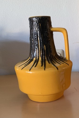 Mid century lava vase - century, f