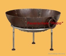 Feuerkorb, Feuerschale „Retro“ , Feuerstelle, D: 40; H: 30cm aus Eisenmetall NEU