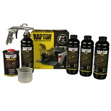 U-POL RAPTOR Transportflächen Fahrzeug Beschichtung Set schwarz + GUN1 Pistole