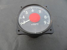 altes Fliegerinstrument Bordinstrument russisch Temperaturanzeige Flugzeug