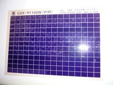 Suzuki GSX-R1100 (P/R) JUL 1993  Microfiche Motorrad original ETK