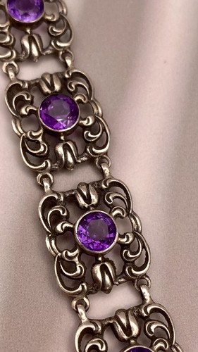 Antik schmuck armband amethyst - armband,
