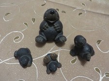 Herbstdeko  *** Maulwurf Familie - 4 teilig