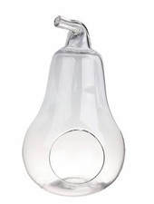 Dekoglas Kugelvase Terrarium BIRNE H. 45 cm klar transparent aus Glas