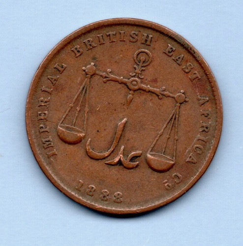 1888 mombasa kupfer - 1888, 1
