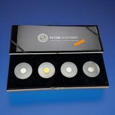 FUTURE INVESTMENT Expo Dubai Set 4 Münzen Gold Platin Silber Set RAR, Ruanda