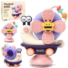 Saugnapf Spielzeugab 6 Monate Baby für Hochstuhl, Baby Spinner mit Saugnapf