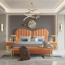 Bett Orange Doppelbett 180 x