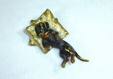 Wiener Bronze Dackel um 1890 Dachshund Teckel Vienna Austria