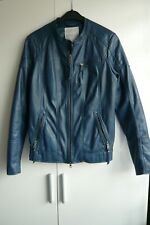 Cecil Damen Kunstleder Jacke Biker Blau Gr. S