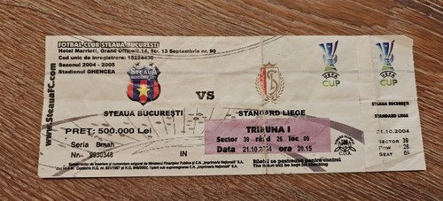 Ticket 2004 steaua bukarest - 2004,