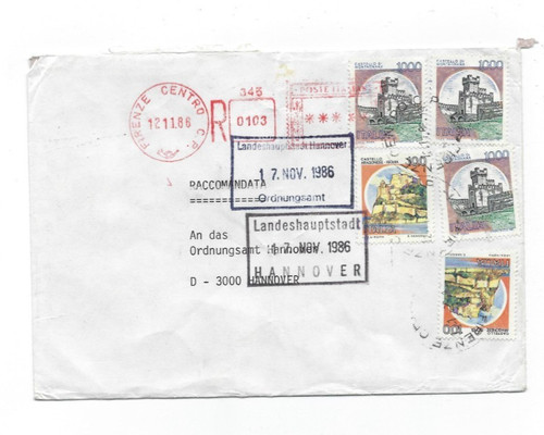 Gelaufener brief honorarkonsul - gelaufener,