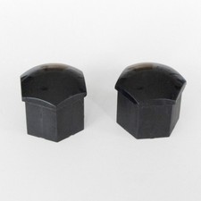 2x Original VW Skoda Seat Audi Radschrauben Kappen schwarz glänzend (1Z0601173)