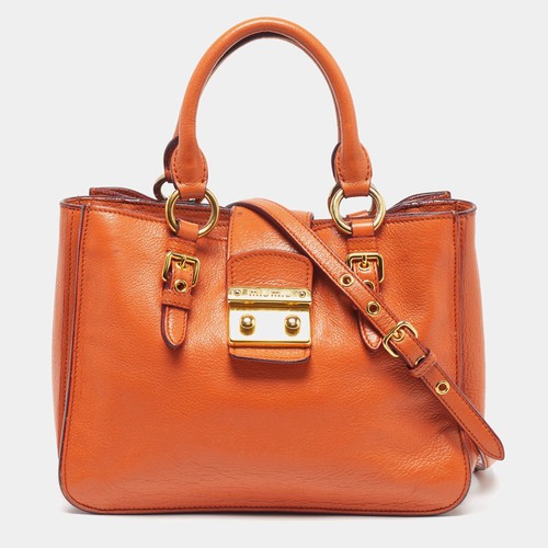 Miu tasche pushlock orange - miu,
