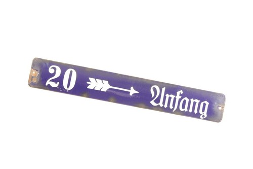 Altes schild emaille - schild,