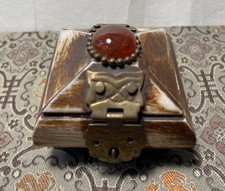 Vintage viereckige deckeldose - viereckige,