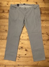 HATTRIC Hunter  Hose Stretch Straight Gr.  XXXXL W46 L32 grau dünn Übergröße NEU