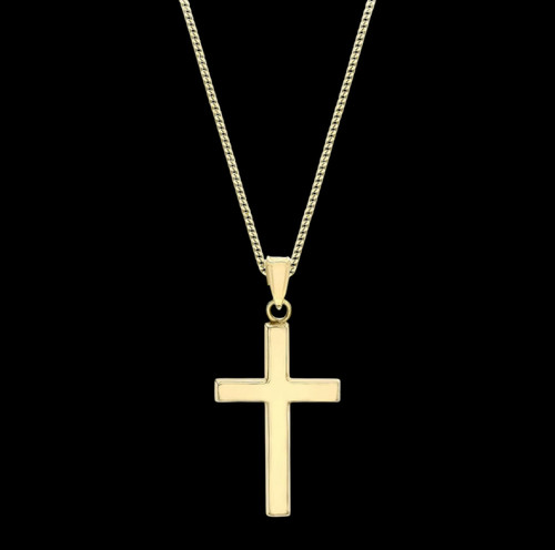 Gold kreuz anhänger - 9,