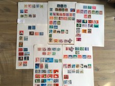 Briefmarke Sammlung Helvetia Schweiz um 1970 Post Marke