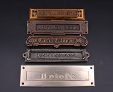 Historische Briefschlitze- 7 Verschiedene Ausführungen- massiv und schwer #L8