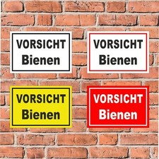 Schild bienenwiese vorsicht - bienenwiese,