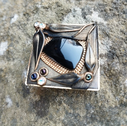 60er designer brosche - designer,