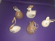 Hase Huhn 5 Figuren Ton