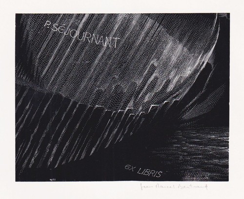 Exlibris jean marcel bertrand - exlibris,