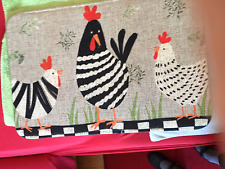 TOP 1  lustige Fußmatte ca.60 x 40cm waschbar Matte mit Hühnermotiv - 2x da