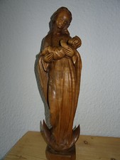 Antike gotische Madonna mit Kind Höhe 45cm