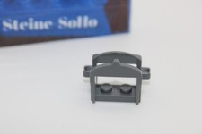 Lego (c) 1x Sattel - Pferdesattel - 4491 - dunkelgrau - 2 Clips - gray
