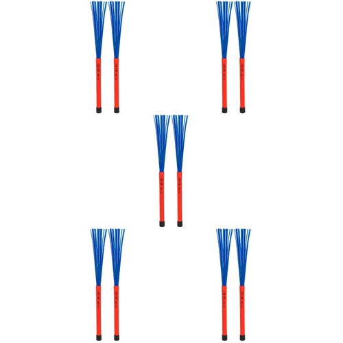 5pairs drum wire brushes with - drum,