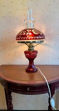 Tischleuchte  1960s Rubinrot