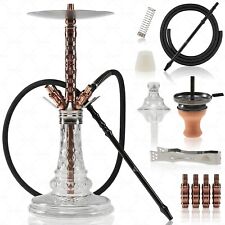 THE HOOKAH MEGATRON Shisha V2A Edelstahl AnD absolut komplett 4 Schlauch Adapter