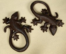 2er Set Metallfiguren Gecko