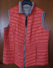Barbara Lebek,,Damen Stepp- Weste,  orange/beige,, Gr. 46,