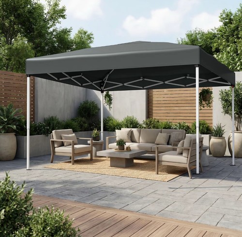 Faltpavillon 3x3 grau - faltpavillon, m