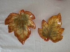 2x Blattschale Teller