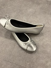 Damen Schuhe Größe 41, Ballerinas NEU, Silber, Edel, Elegant