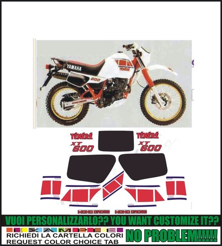 Adesivi 600 tenere 1983 - xt,