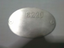 Typenschild Renault Schild 8220 R5 Turbo Alpine 1,4 id-plate tag S63