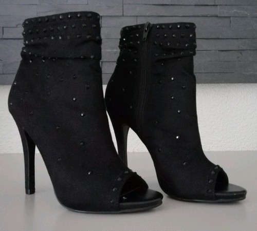 Peeptoe stiefeletten high - peeptoe,