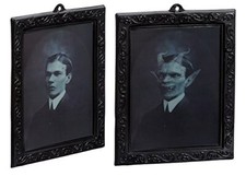 3 D Wackelbild Gemälde der feine Herr holographisches Bild Halloween Deko Grusel