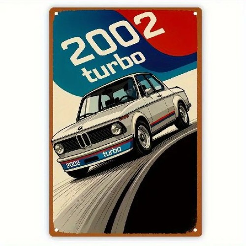 Blechschild oldtimer bmw - blechschild, 2002