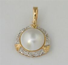 ANHÄNGER MABEPERLE GELBGOLD DIAMANTEN Wert EUR 1190,-