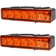 2x GELB LED Frontblitzer Blitzlicht Warnleuchte LKW 12V/24V ADR 7 Funktionen PKW